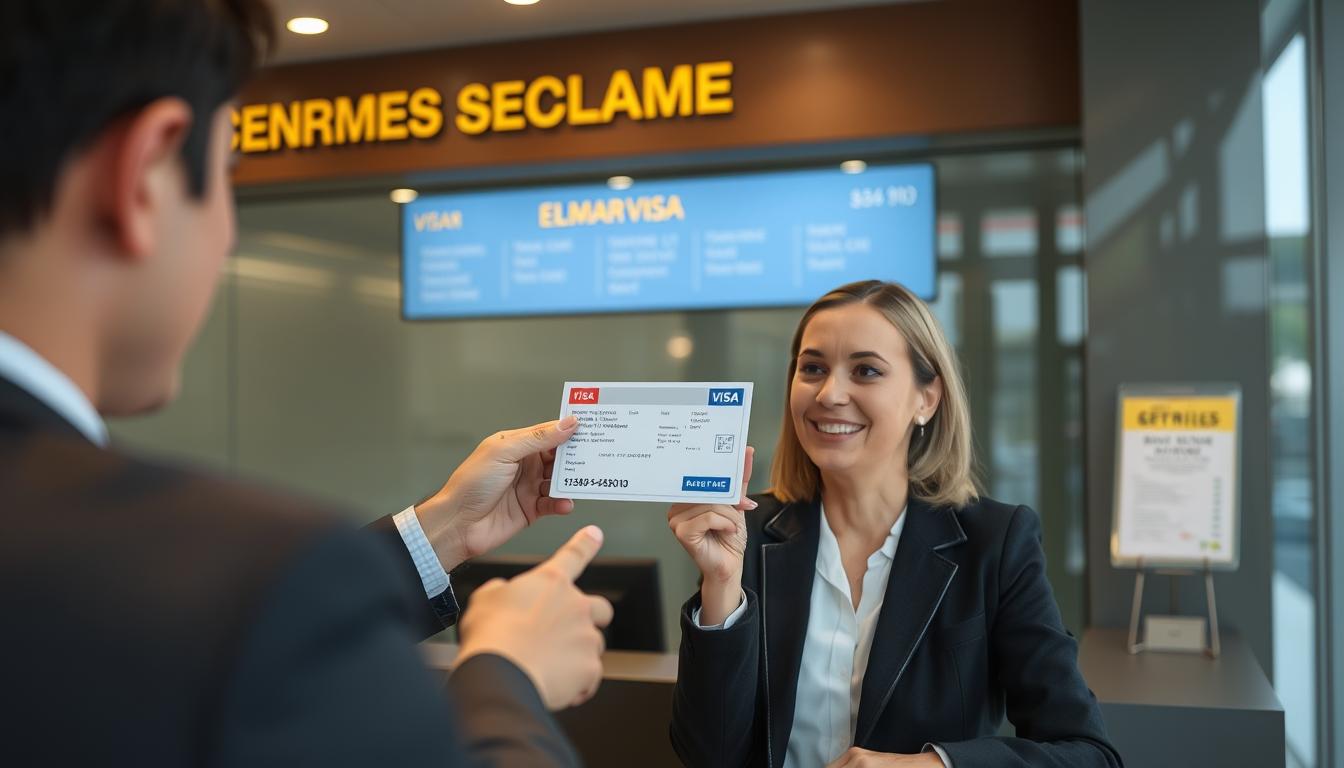 Traveler receives visa