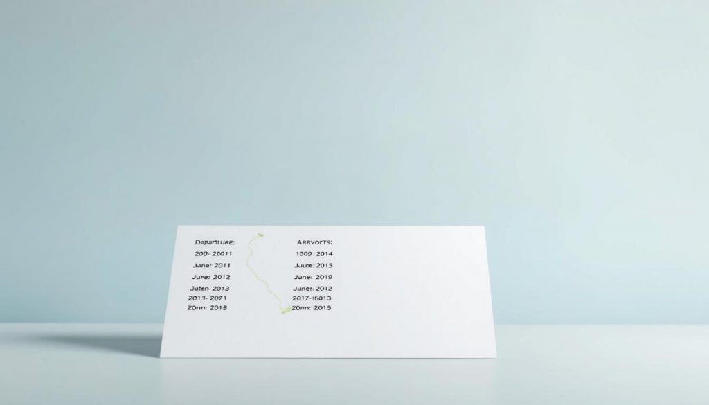 flight itinerary formatting guide