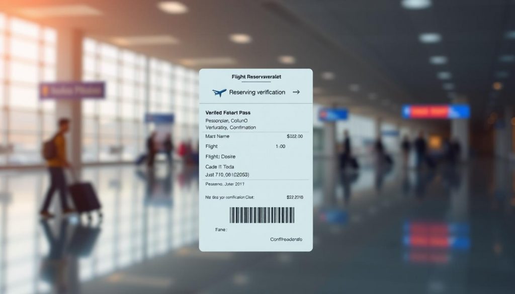 flight reservation verification