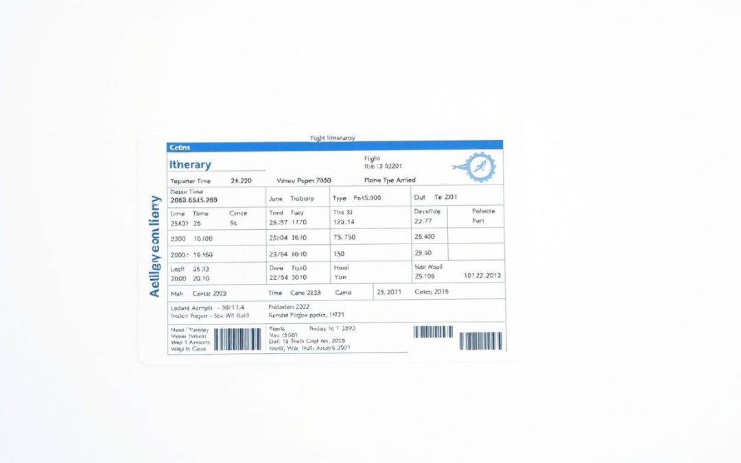 Visa-Ready Flight Itinerary: Your Guide to Approval