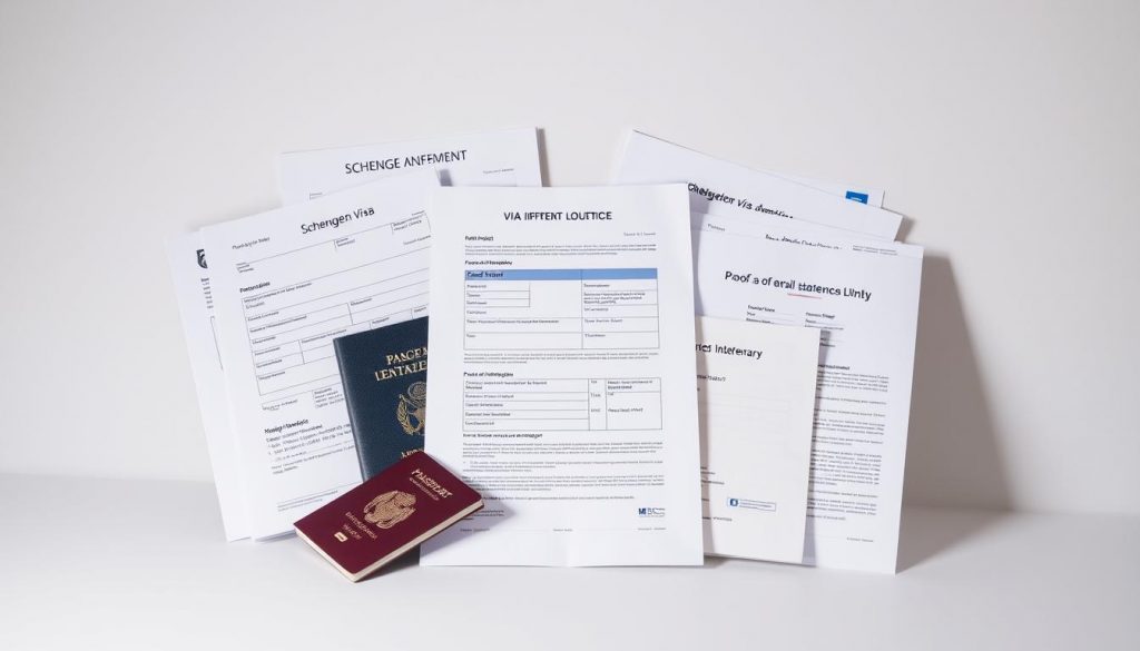 documentos necessários para visto Schengen