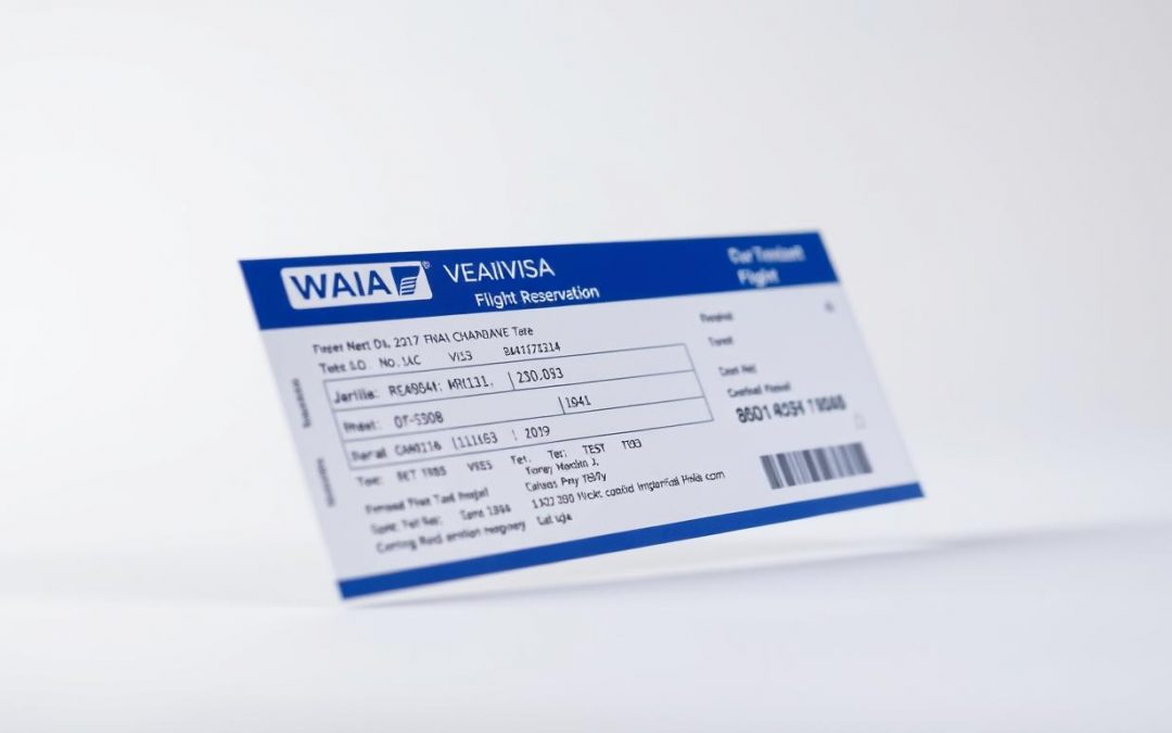 fake ticket, flight itinerary