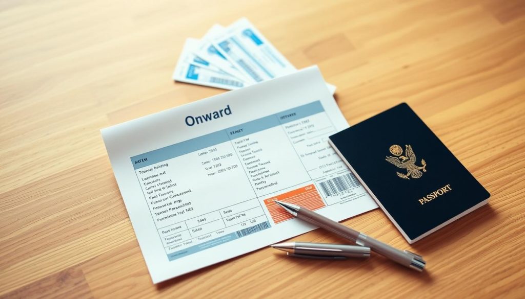 onward ticket