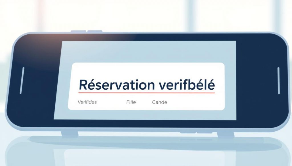 réservation vérifiée