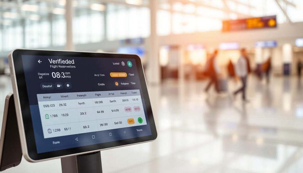 verified flight reservations