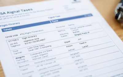 Itinerario de Vuelo para el Visado: Guía Completa y Plantillas Descargables