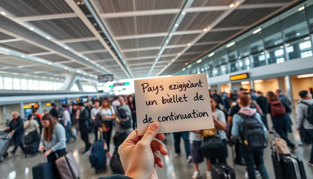 pays exigeant un billet de continuation pays exigeant un billet de continuation