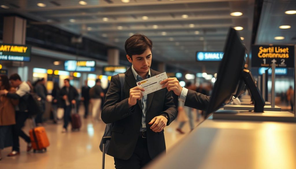 vérification du billet de continuation à l'aéroport vérification du billet de continuation à l'aéroport